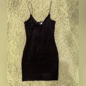H&M Sparkly Black Mini Dress
